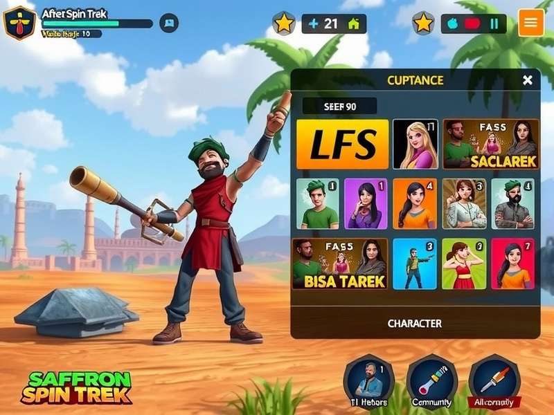 Saffron Spin Trek community event screenshot